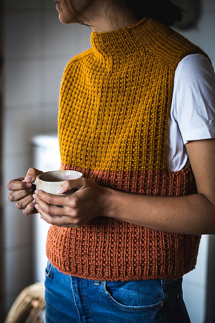 Návod: Trendy pletená vesta na jeseň