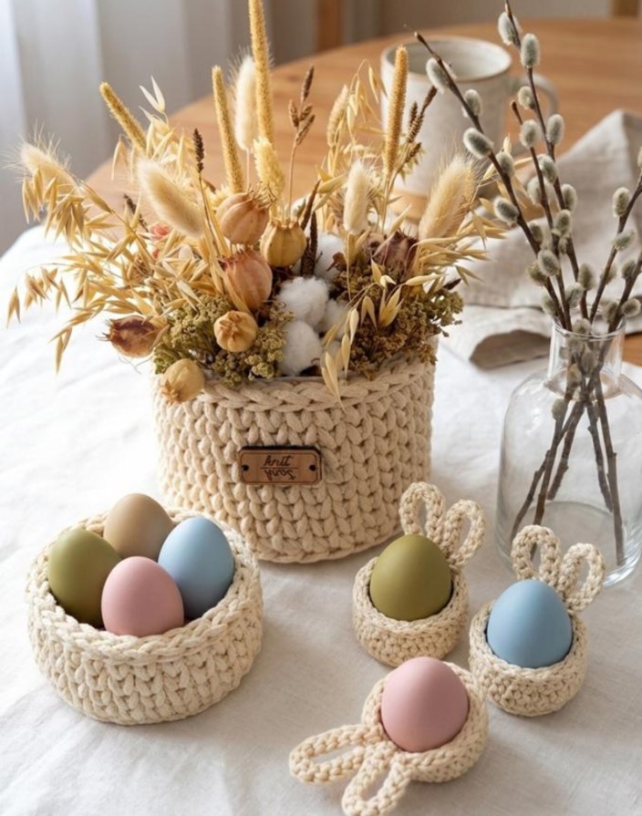 Veľká noc trochu inak: 3 háčkované dekorácie, ktoré zvládnete aj na poslednú chvíľu