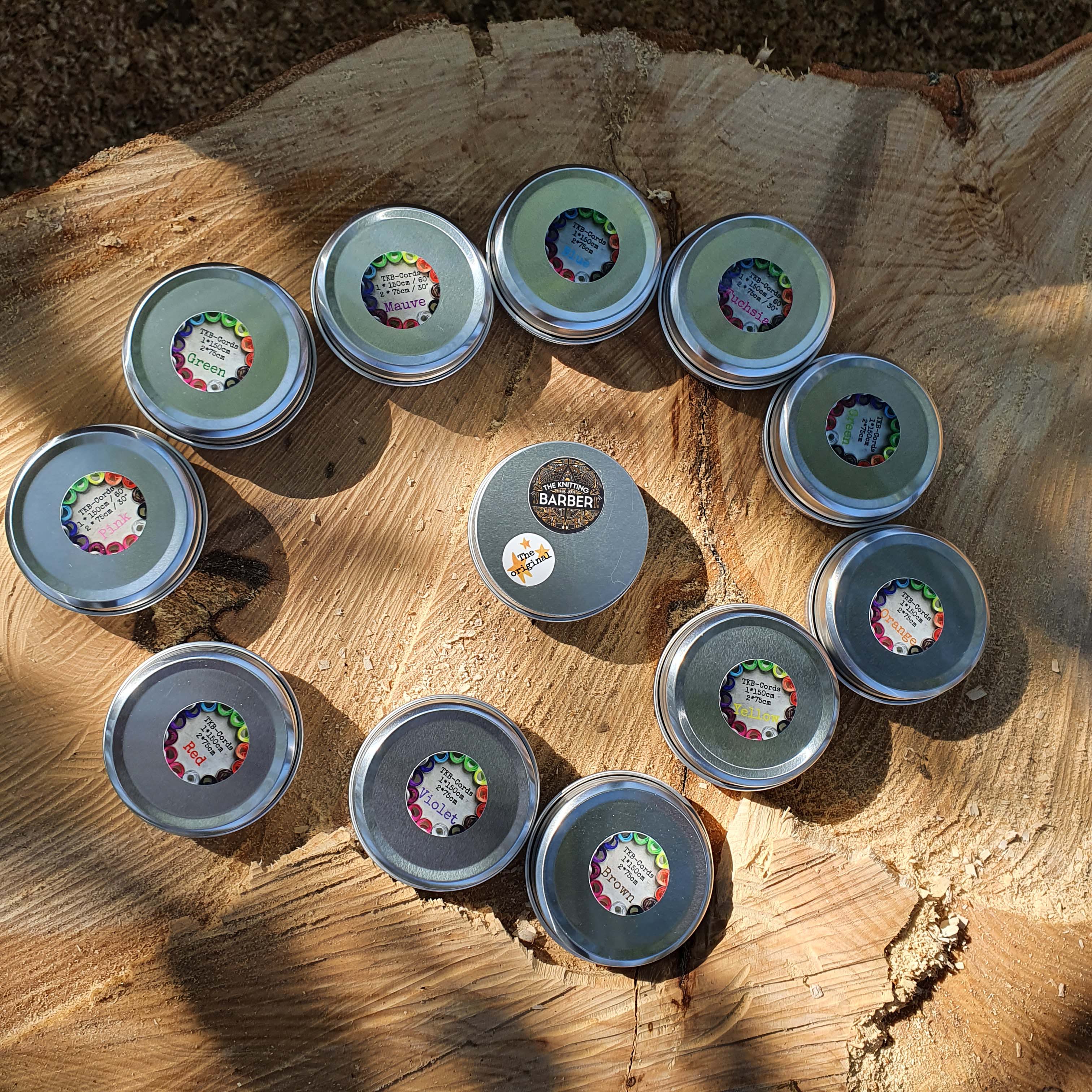 Brown - Hnedé lanká na odloženie očiek - The Knitting Barber "TKB Cords"