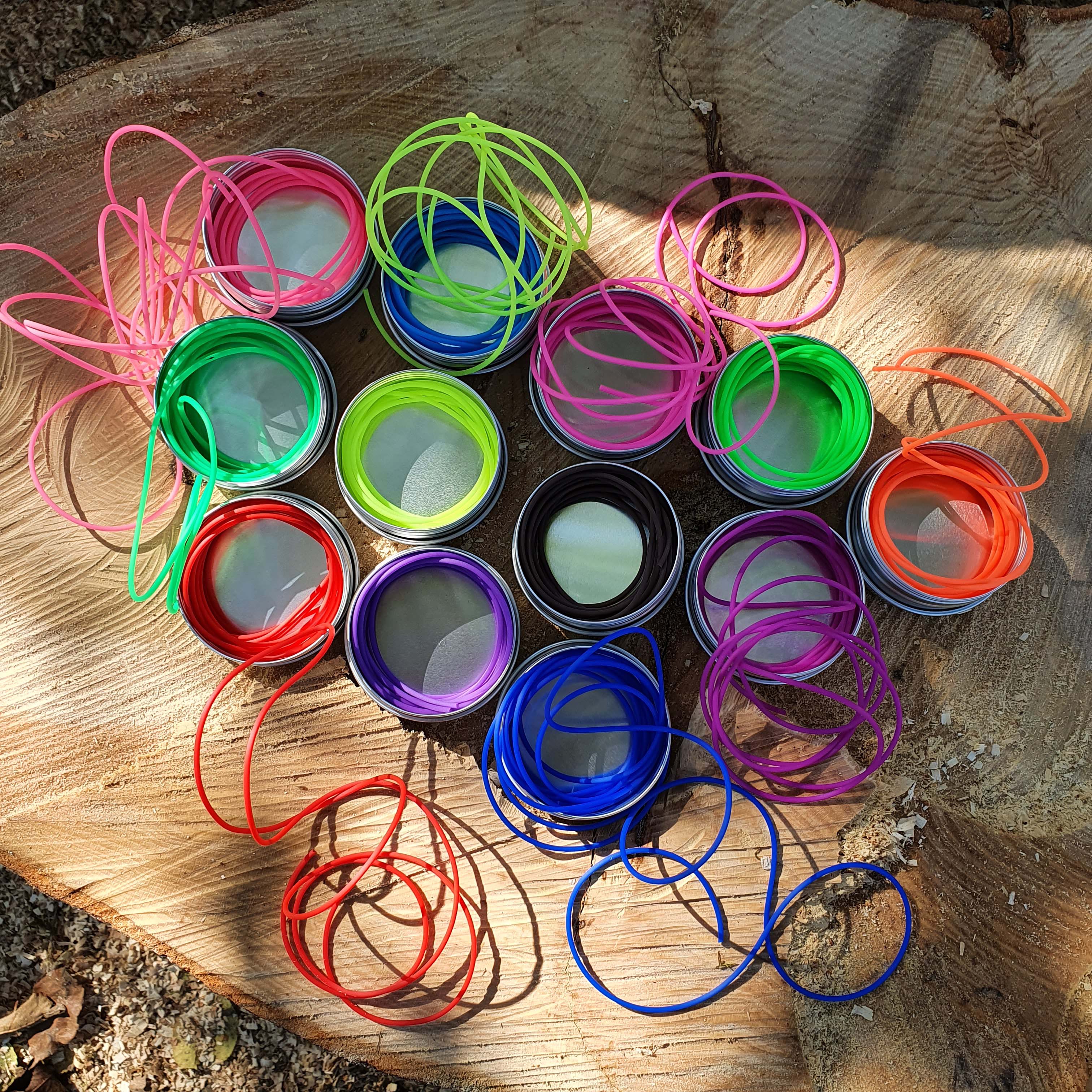 Violet - Fialové lanká na odloženie očiek - The Knitting Barber "TKB Cords"