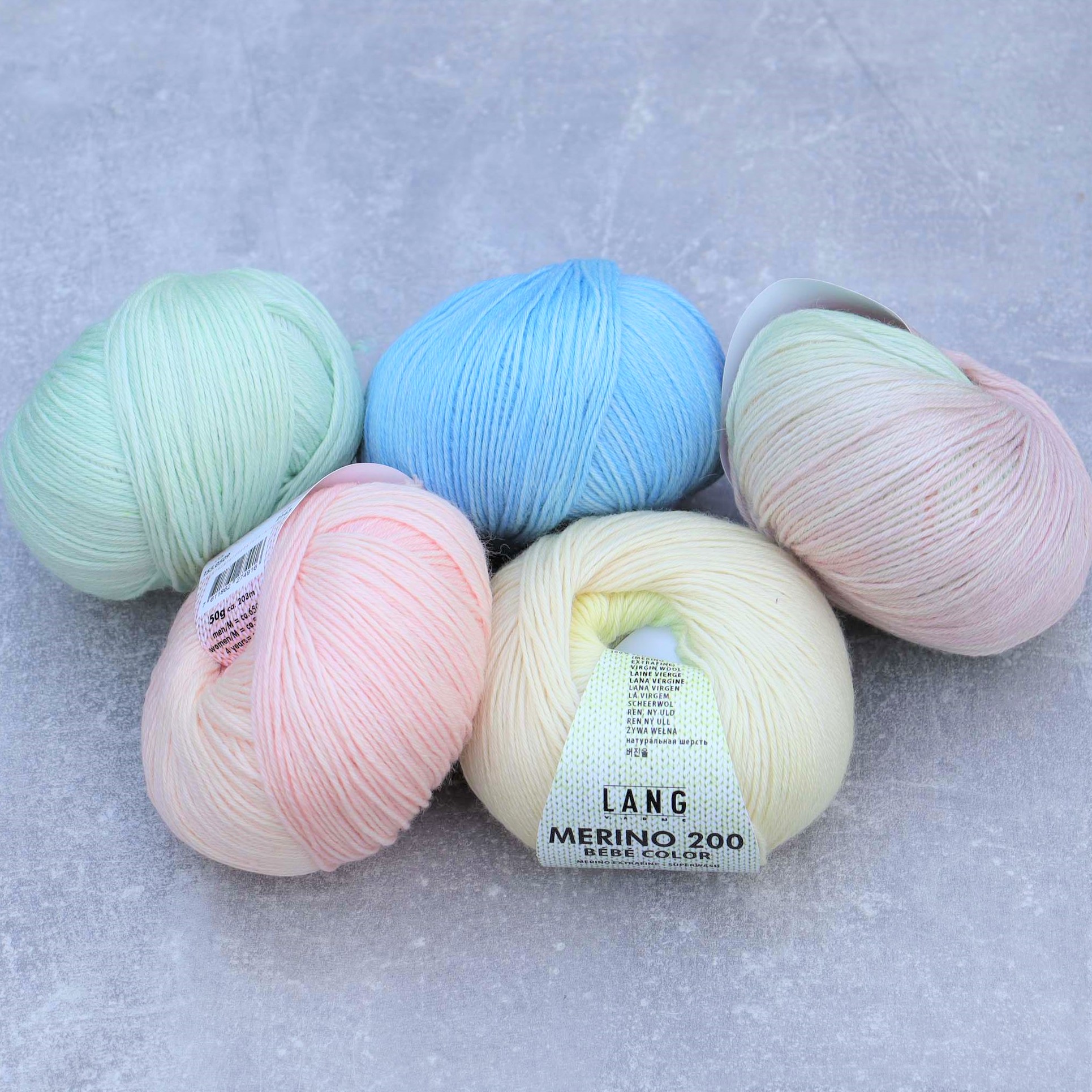 0416 Merino 200 Bebe Color - žlto bežovo zelenkavá melírovaná detská 100% merino vlna
