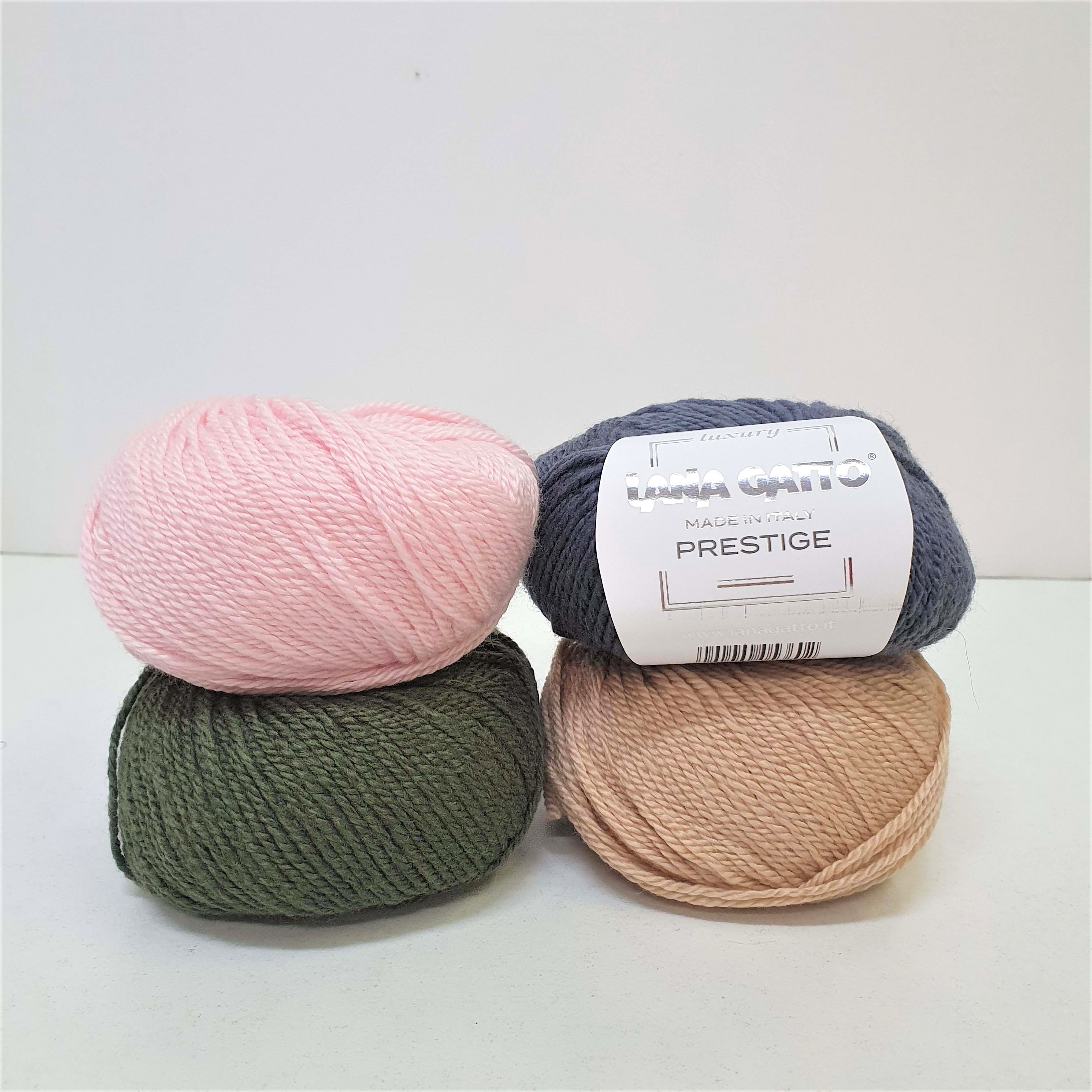 Prestige - stredne modrá 100% kašmírová vlna