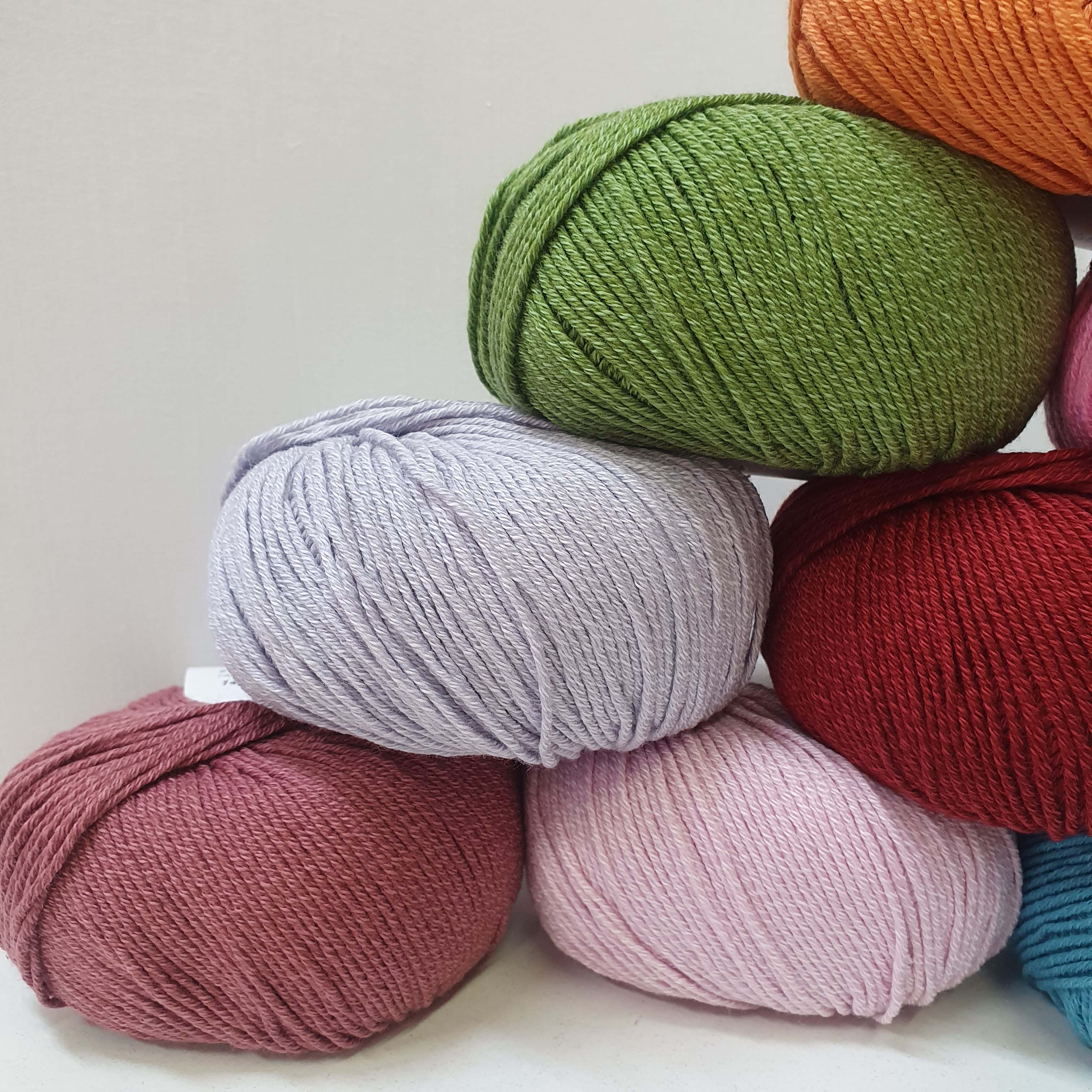 iba 3ks! Merinocot 14596 - fialková vlna s merinom a bavlnou