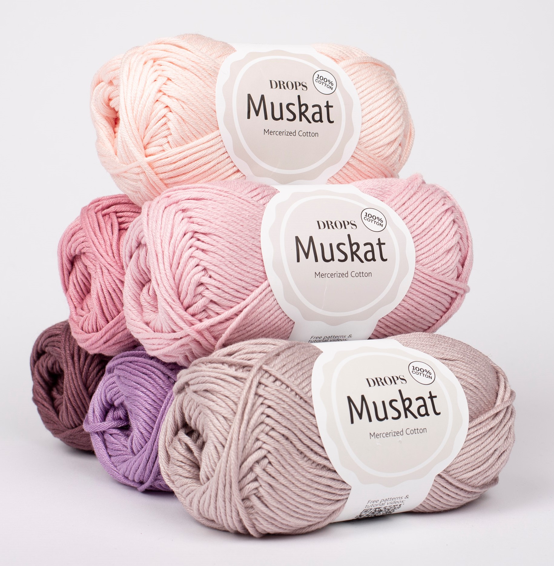 02 Muskat - svetlo tyrkysovo modrá letná bavlnená priadza