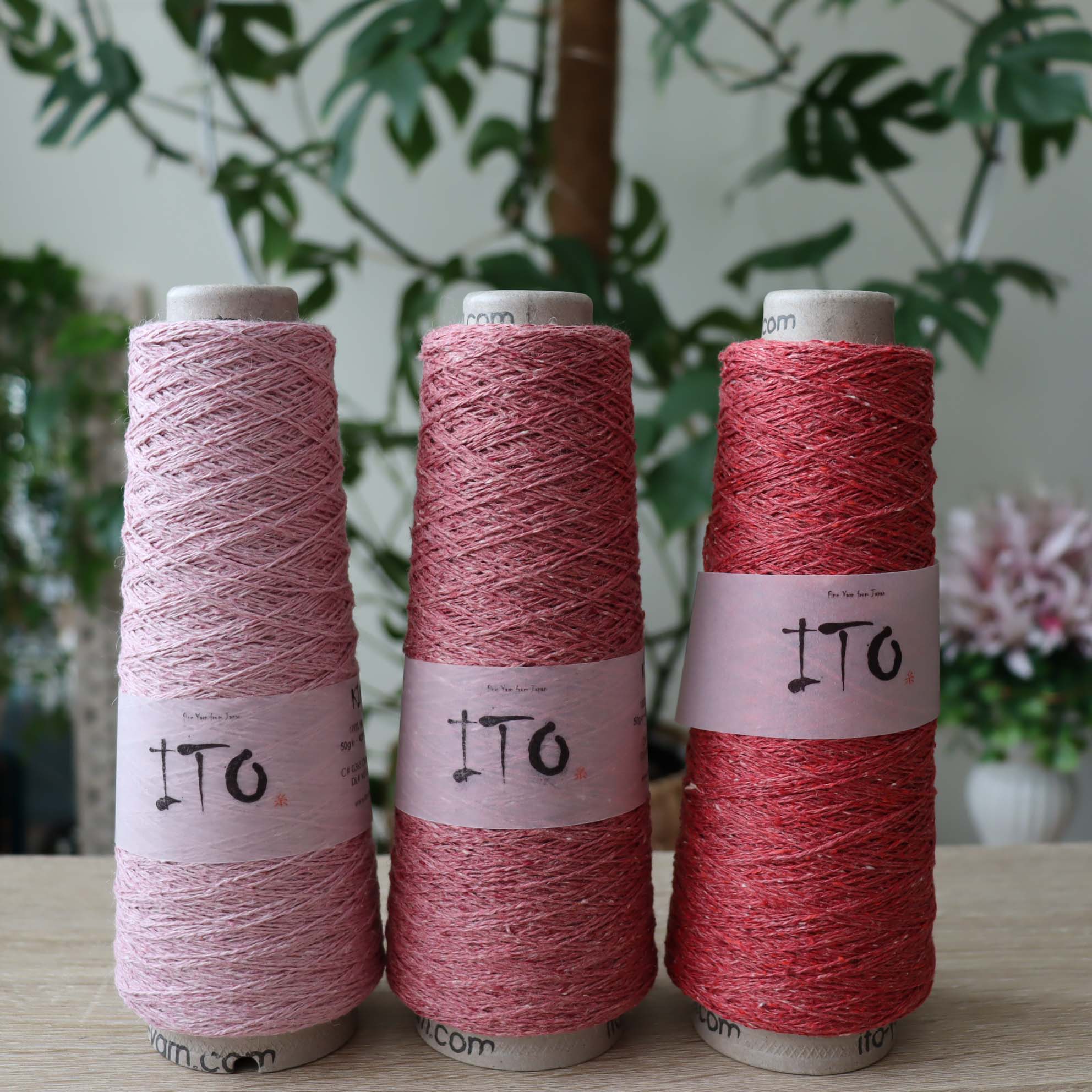 Kinu 0365 - Cherry Blossom - pastel ružová priadza zo 100% hodvábu