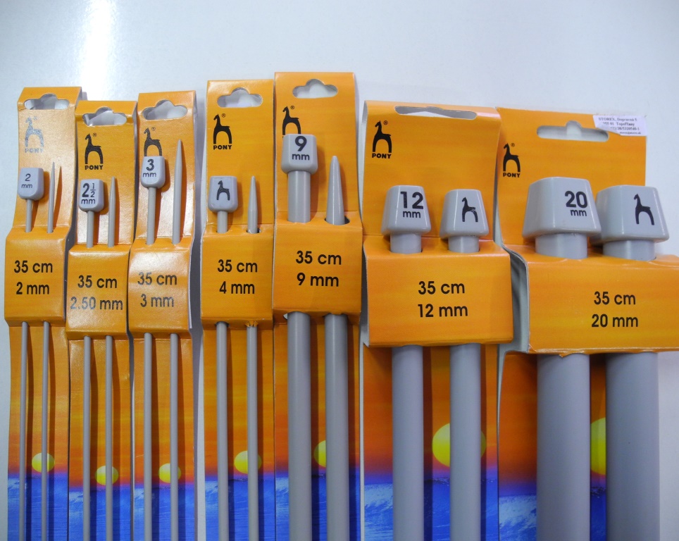 Ihlice na pletenie dlhé rovné č.15