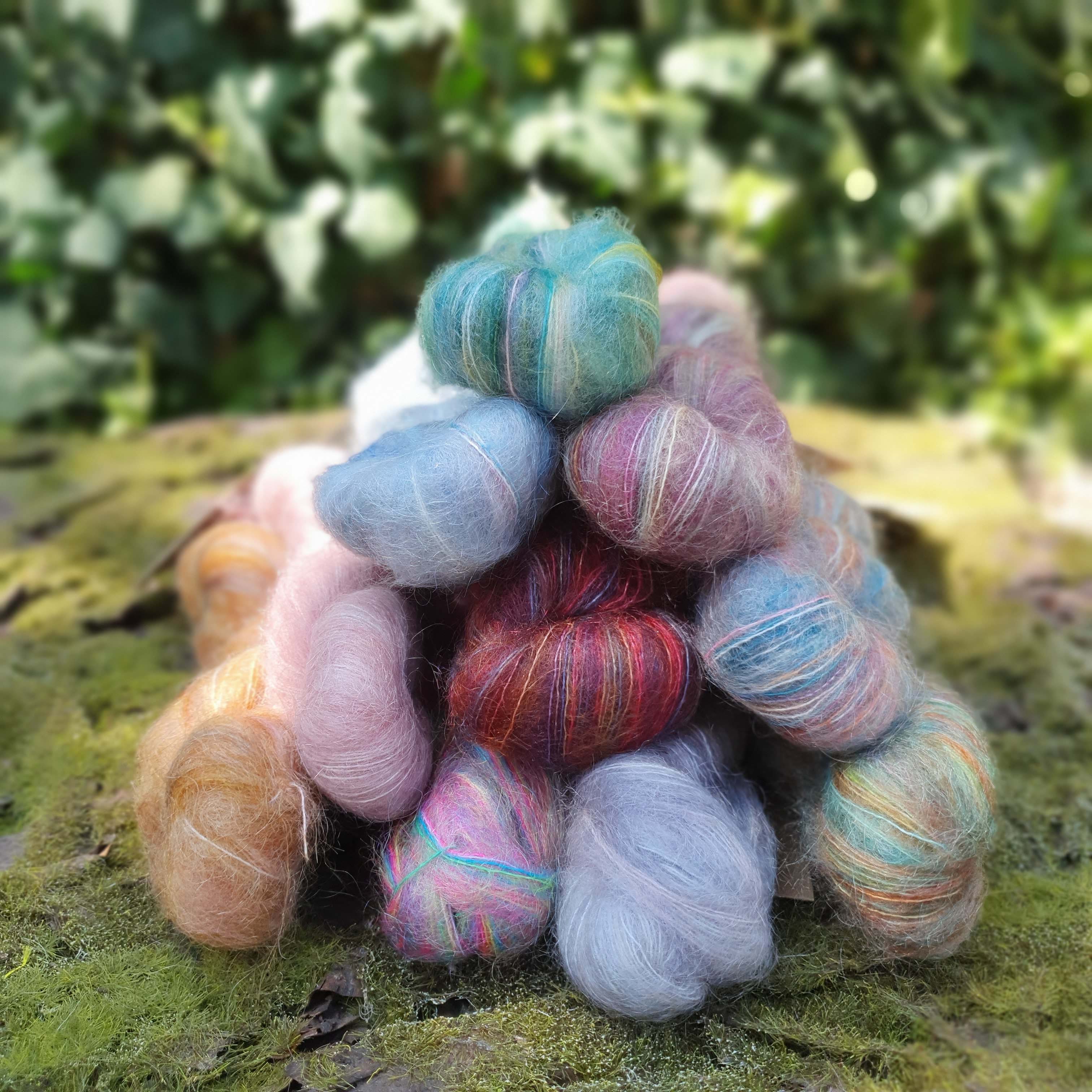 iba 6ks! Cabrito - 9699 Butternut - mandarinkovo jesenná mohérová vlna