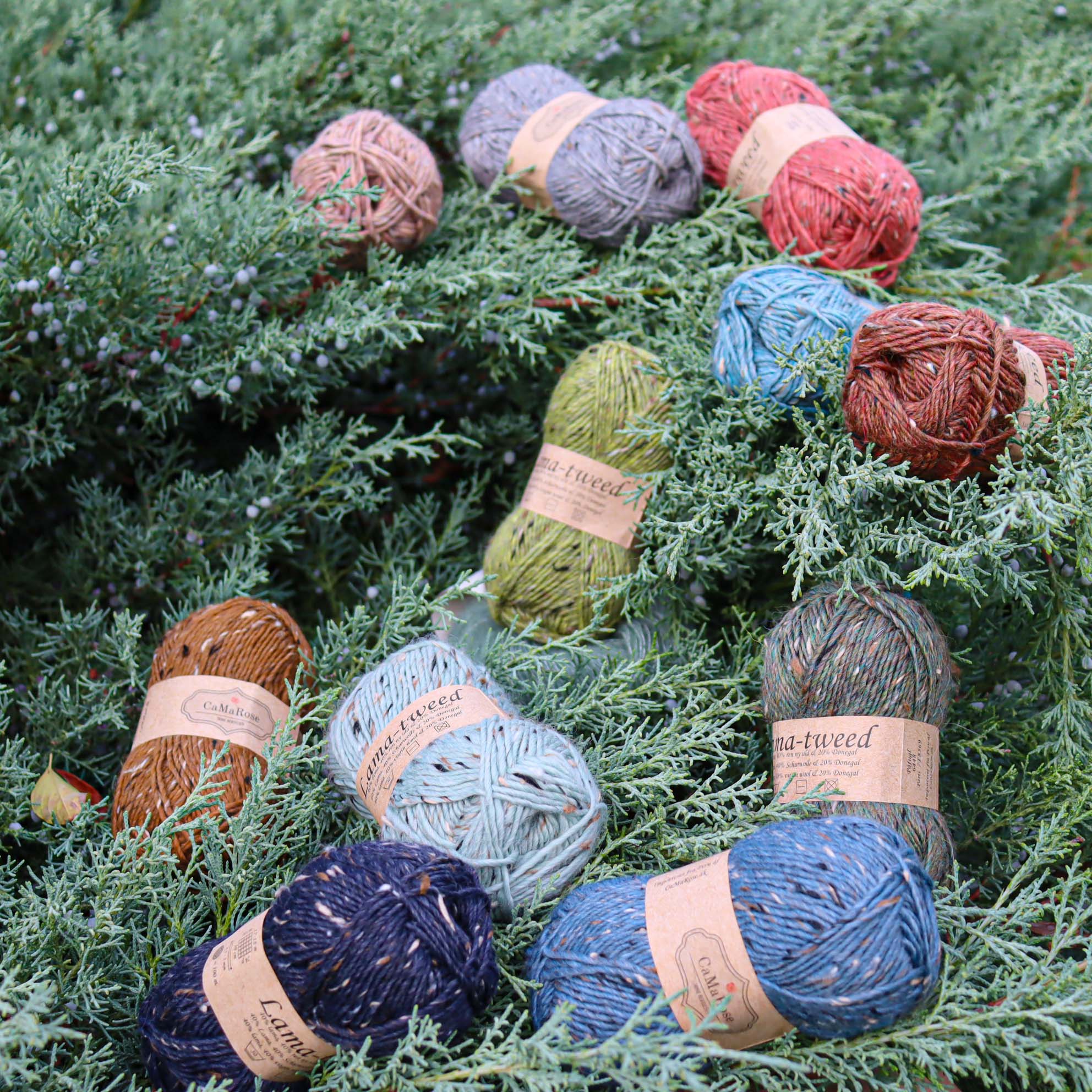 6462 MINT - LAMATWEED - svetlo mentolová vlna s tvídovým efektom