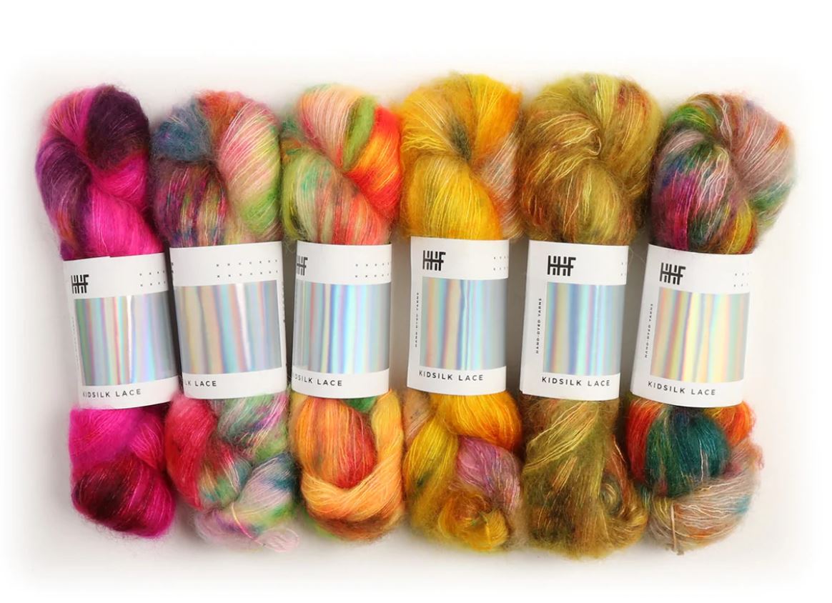 HHF Kidsilk Lace - Gossip - cyklámen farebná mohérová vlna s hodvábom