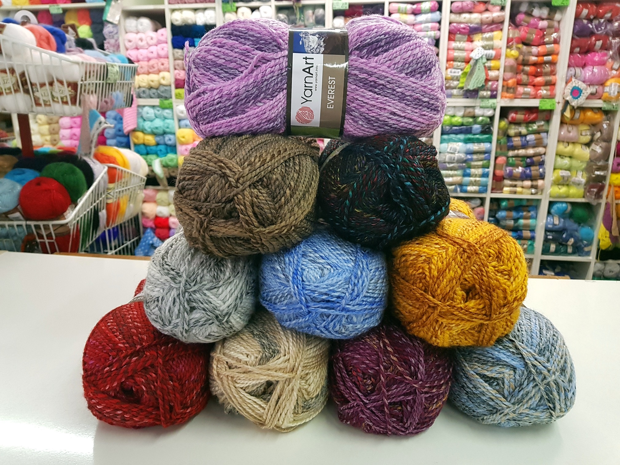 Everest 7053 hnedastá melírovaná vlna