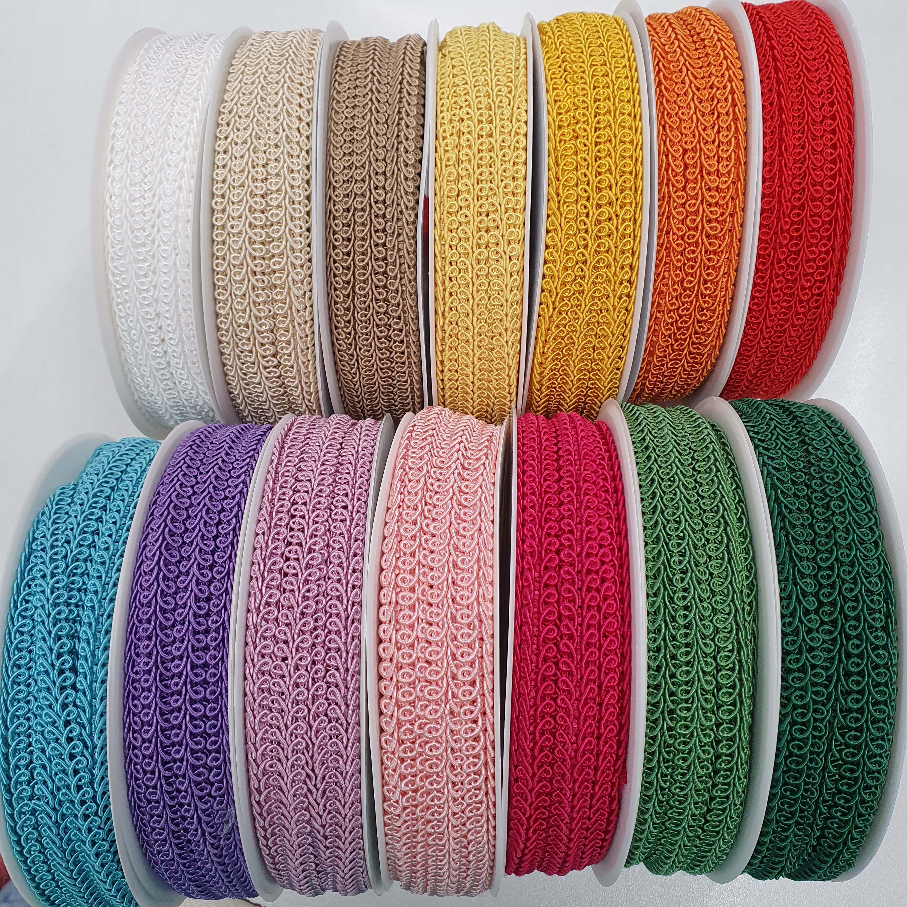 10mm prámik galónový svetlo bežový / meter