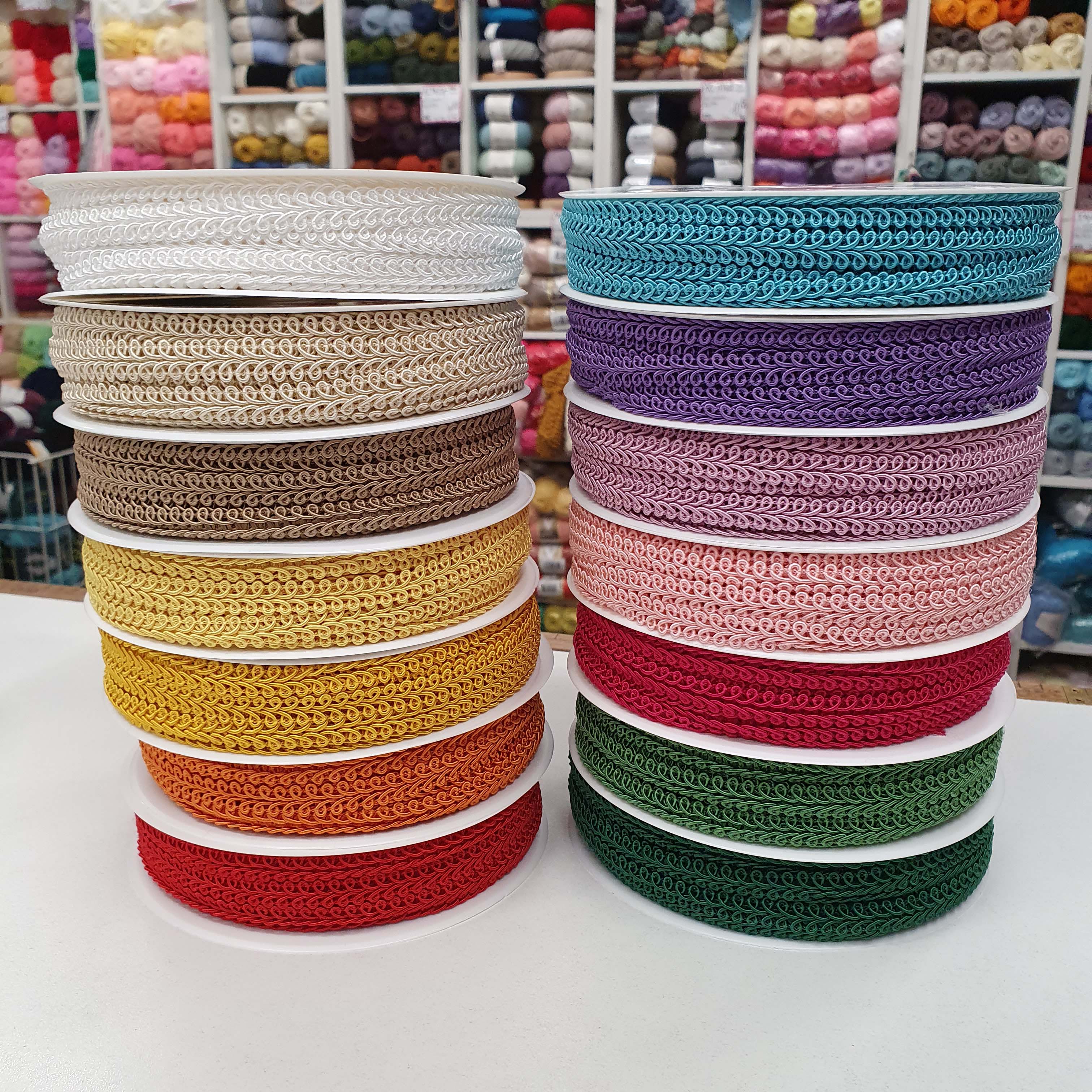 10mm prámik galónový tyrkysový / meter