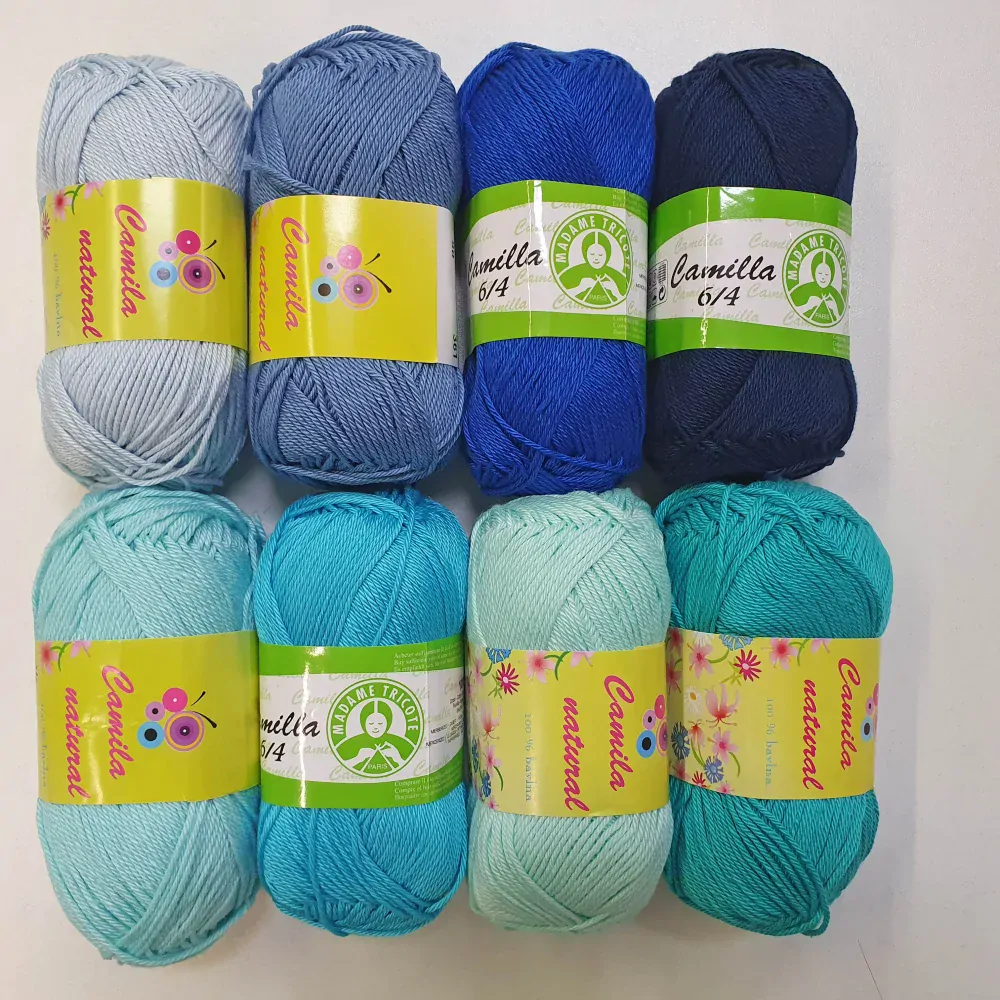 Svetlo bežová bavlnená vlna Camila (natural) 208