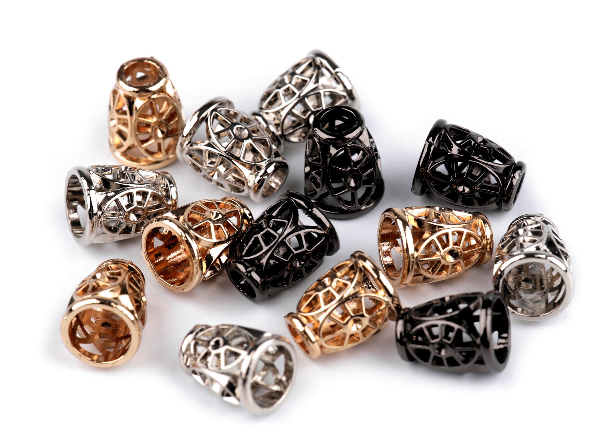 Nikel kovová koncovka na šnúru Ø4,5 mm / ozdoba / kus