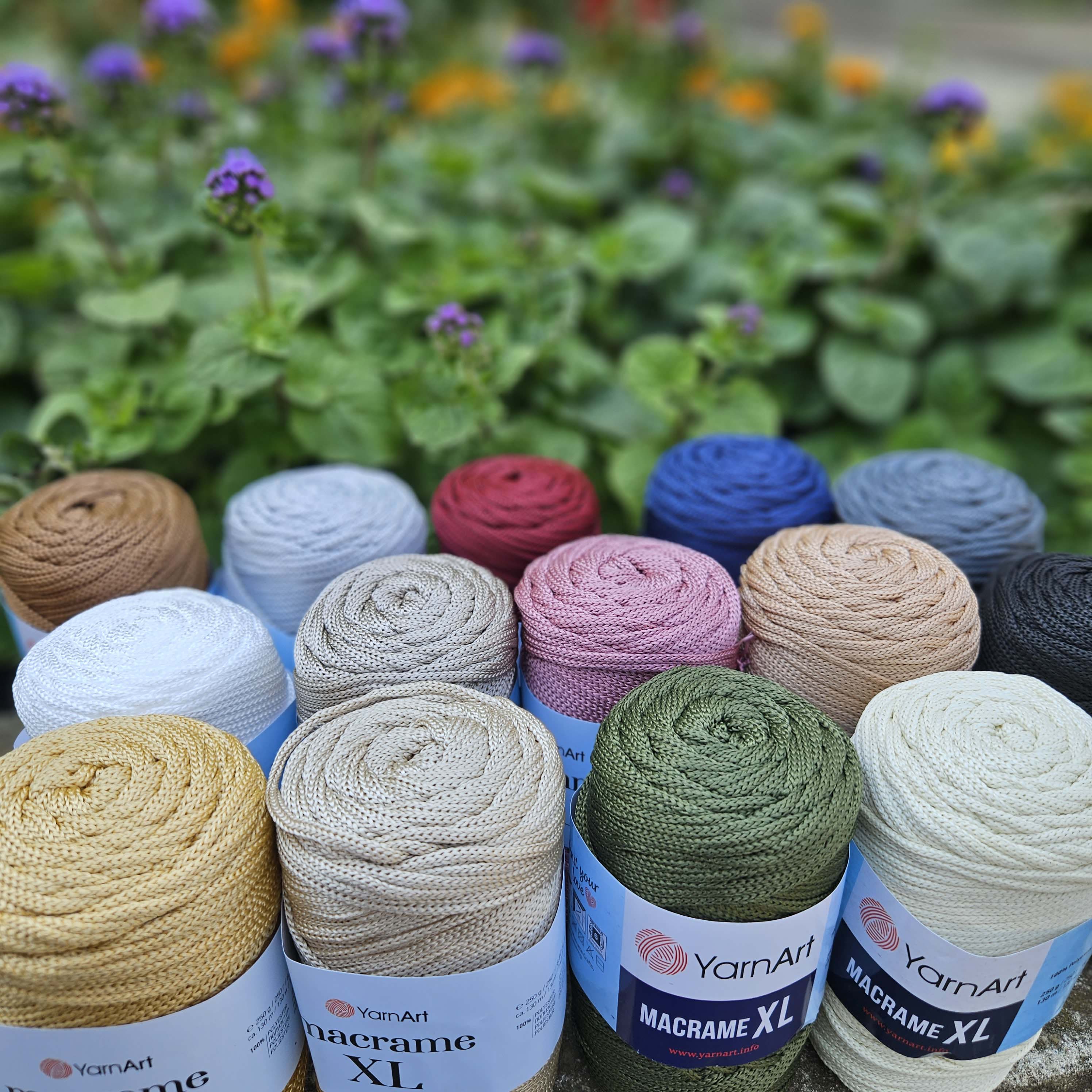 Macrame XL 155 - zlatistá hrubšia špagátová priadza
