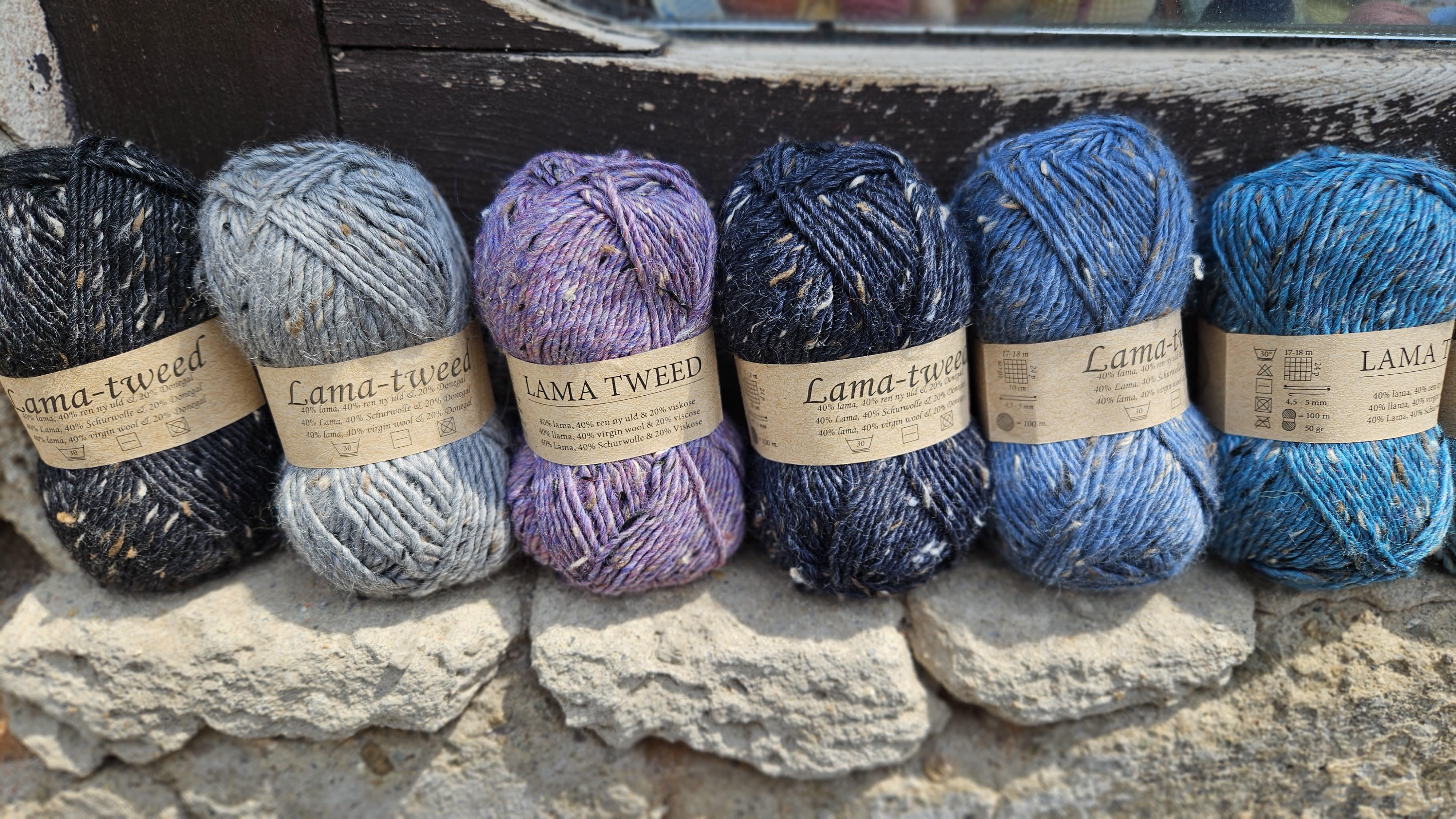 iba 4ks! 6450 LYSEBRUN - LAMATWEED - tmavo piesková vlna s tvídovým efektom