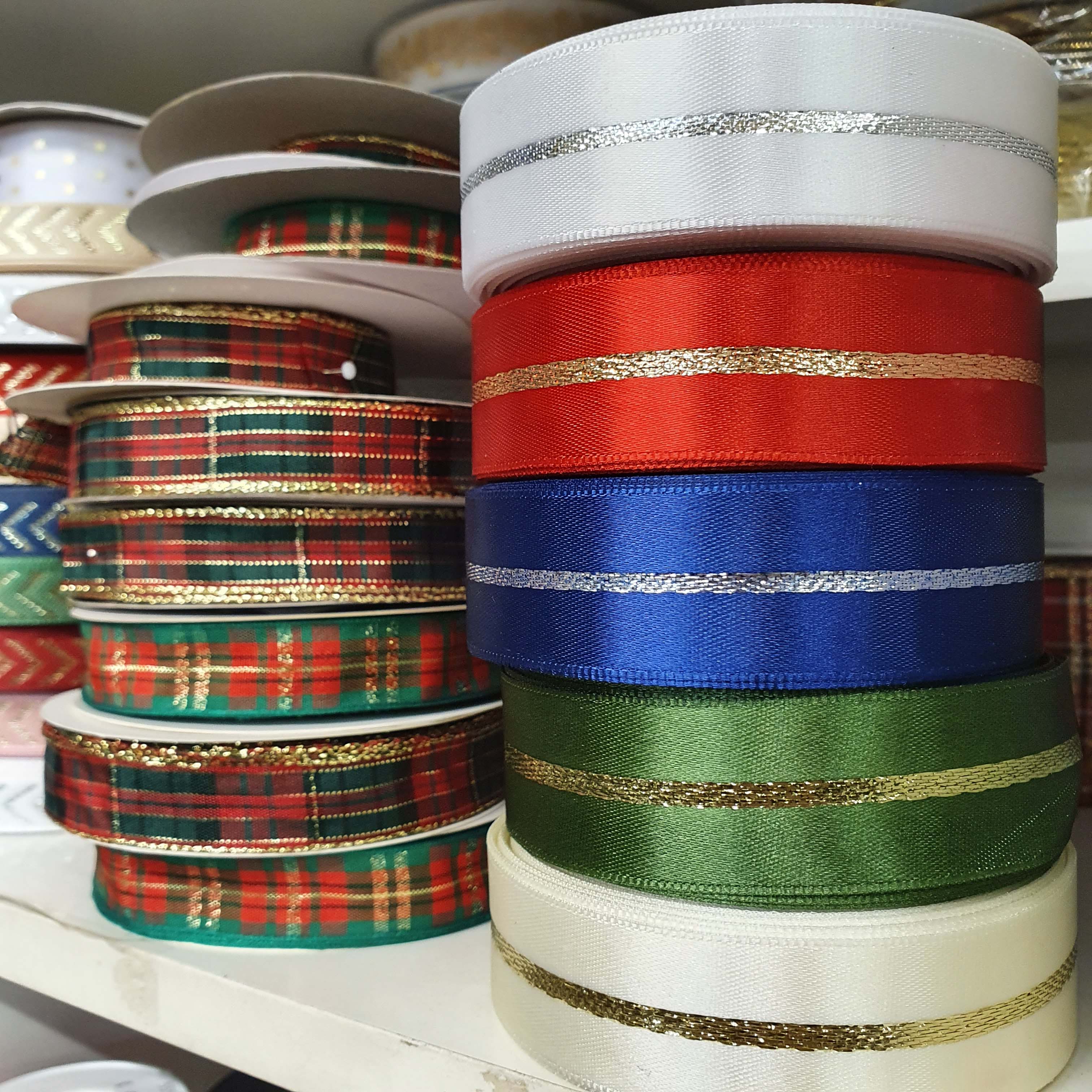 2,5cm vianočná stuha - snehuliak / meter