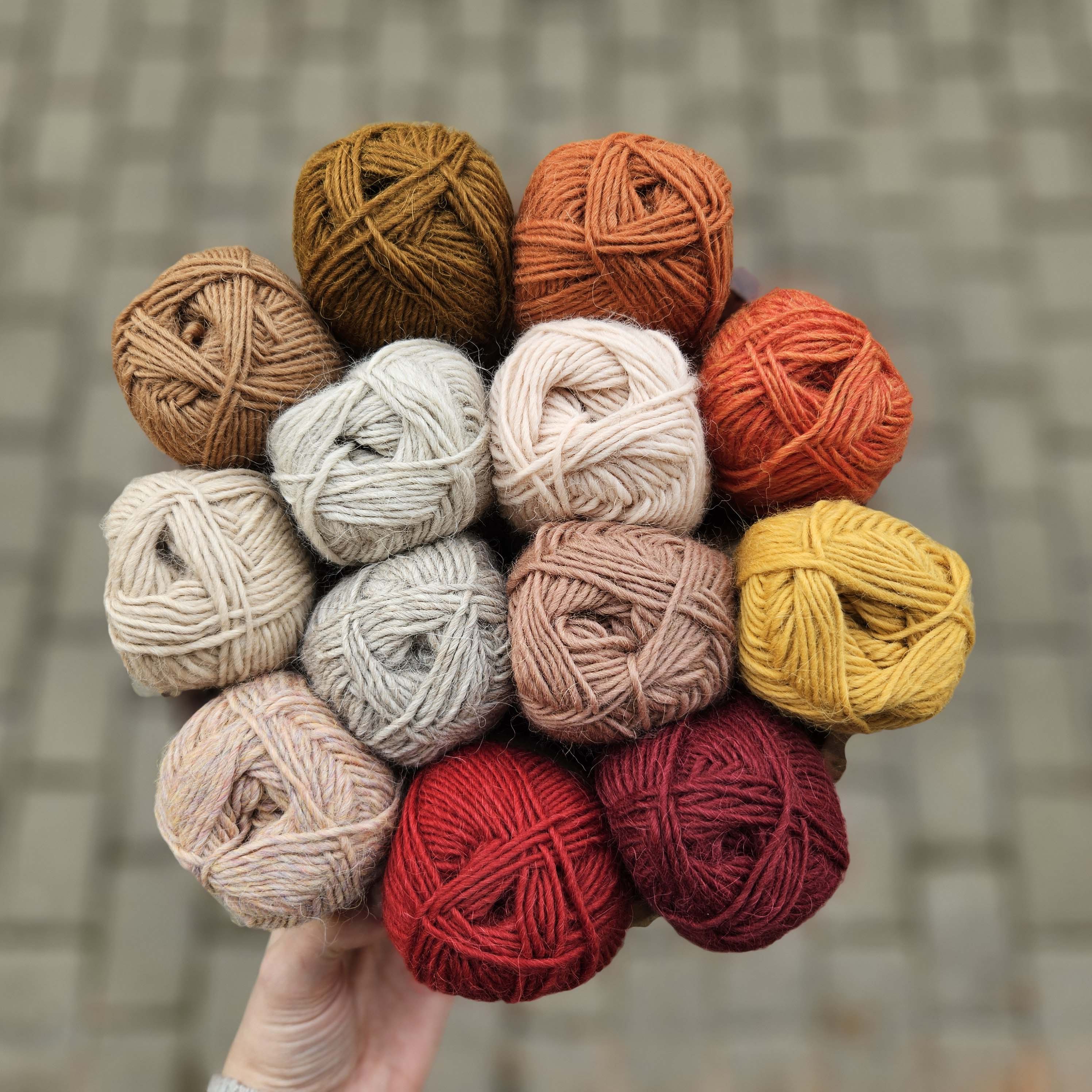 Lamauld - 6094 - VARM ORANGE - škoricová  lamia + peruánska vlna