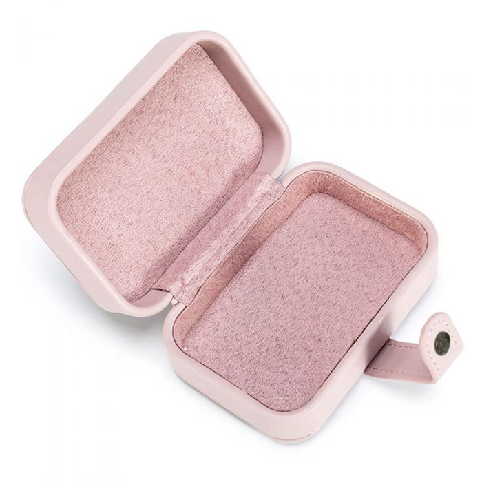 Púdrovo ružové púzdro menšie 11,7 X 7,8 X 4,6 cm "Buddy Case - Namaste" by Jimmy Beans - Vegan koža