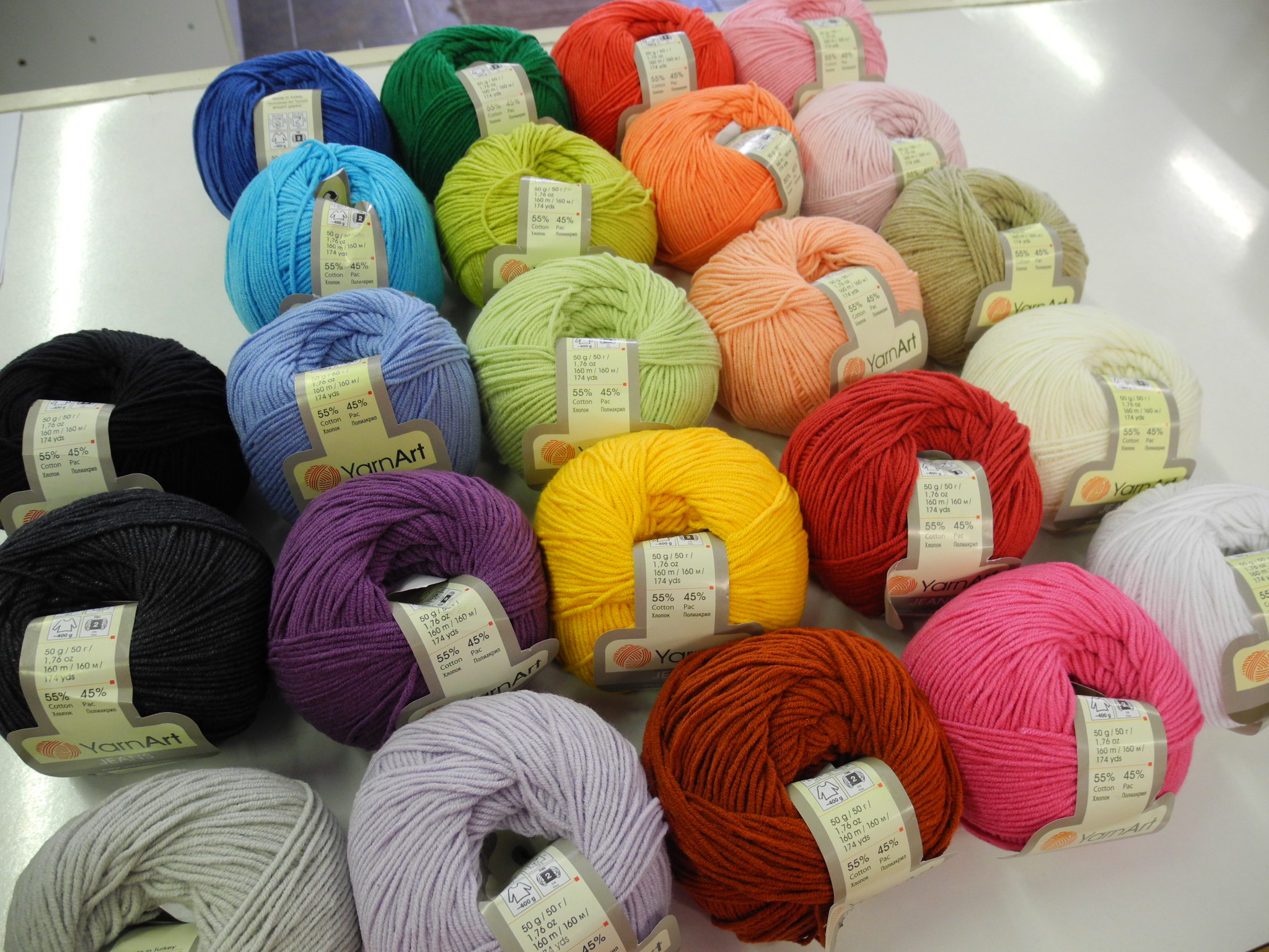 Terracota oranžová letná priadza Jeans 85