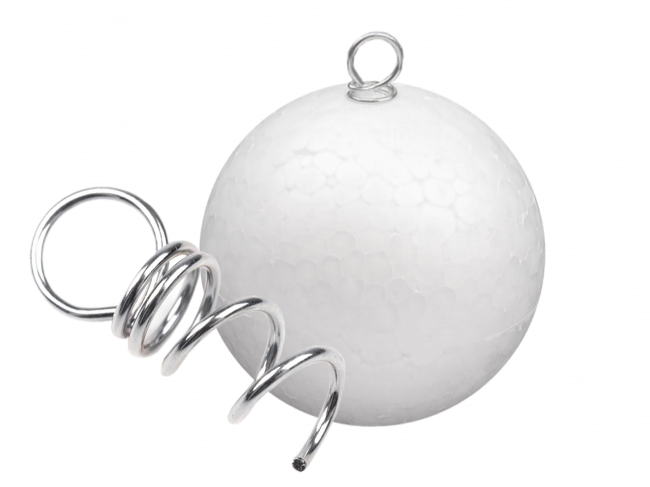 Zlaté šrúbovacie očko na polystyrénové ozdoby 1 x 3 cm