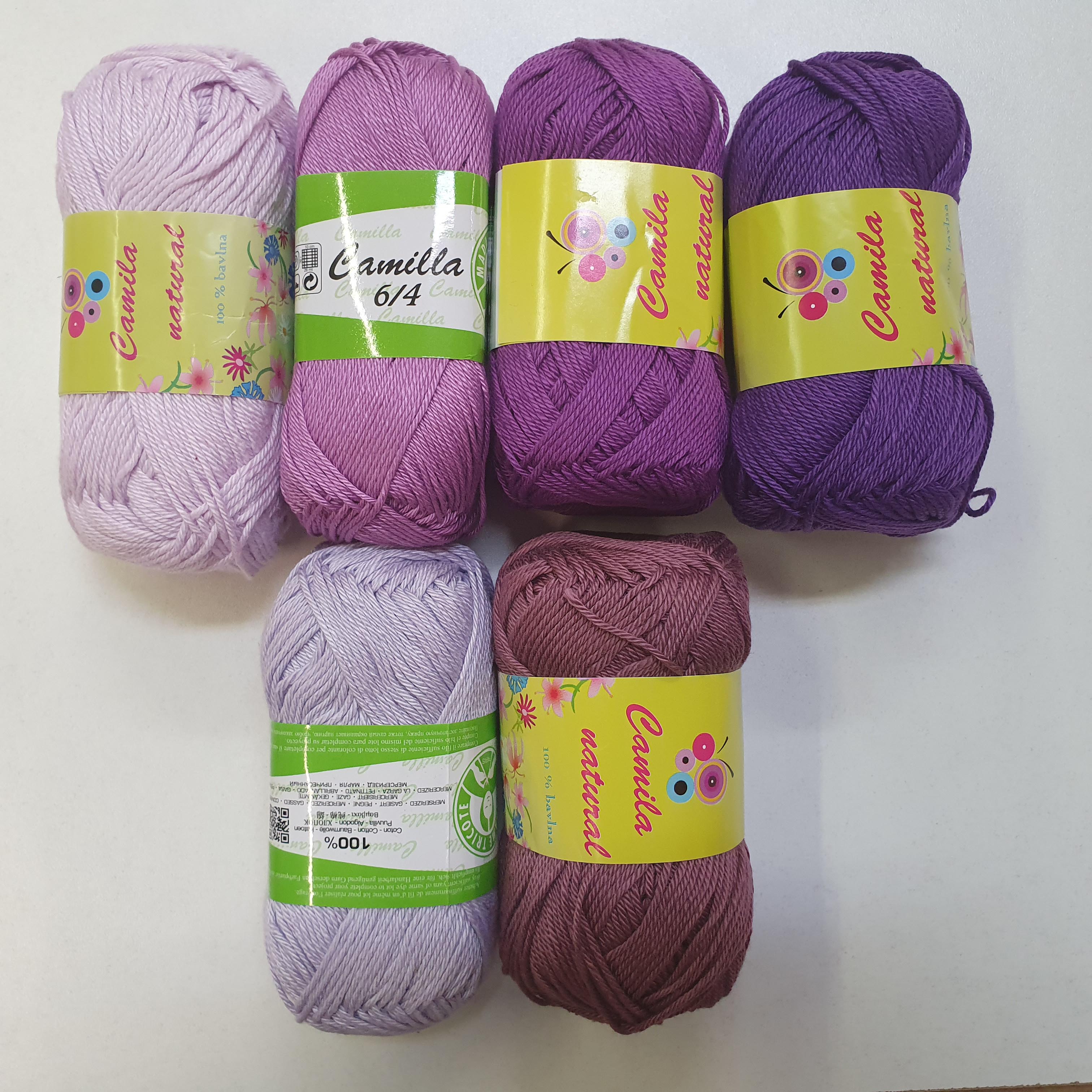 Stredne krémovo piesková bavlnená vlna Camila (natural) 174