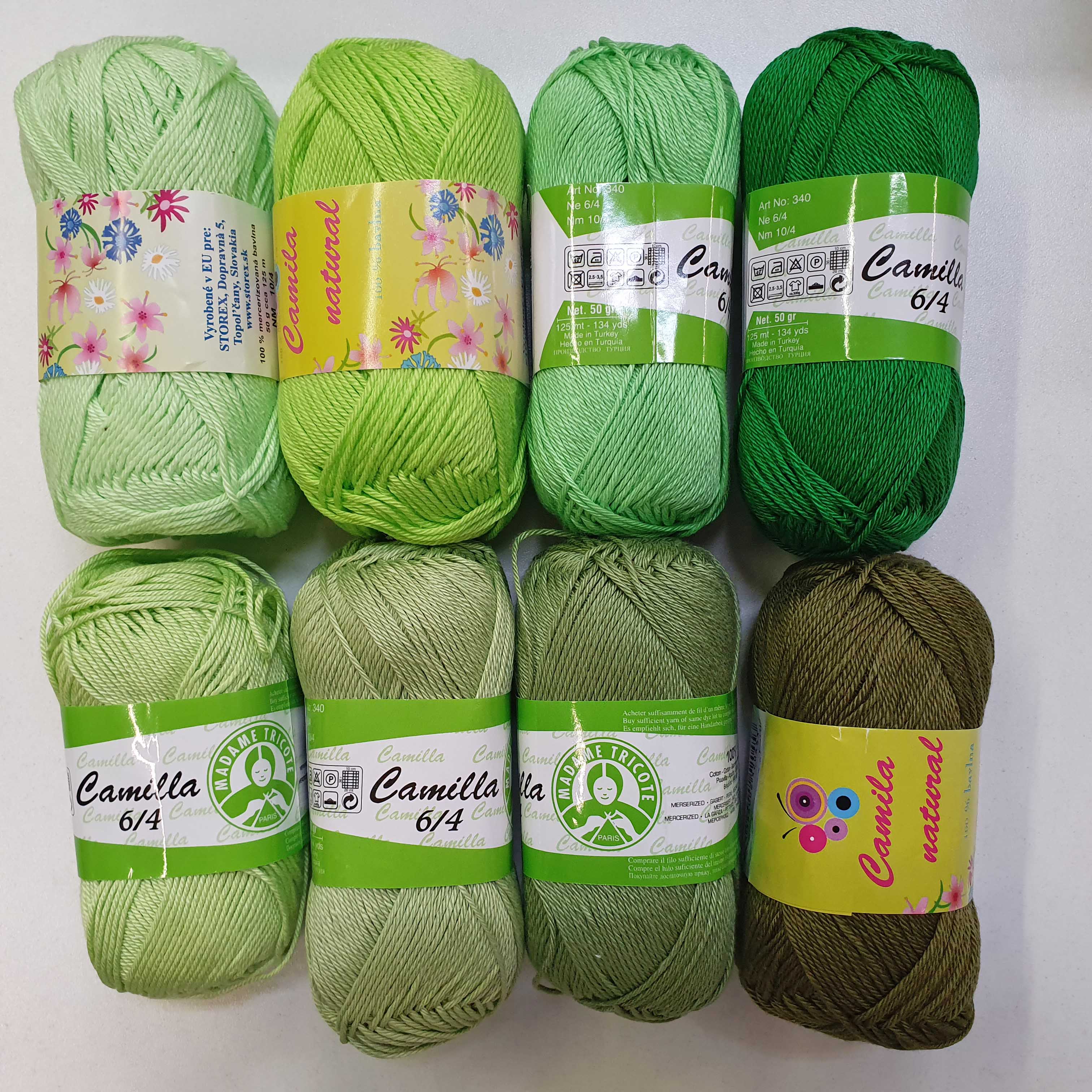 Stredne krémovo piesková bavlnená vlna Camila (natural) 174