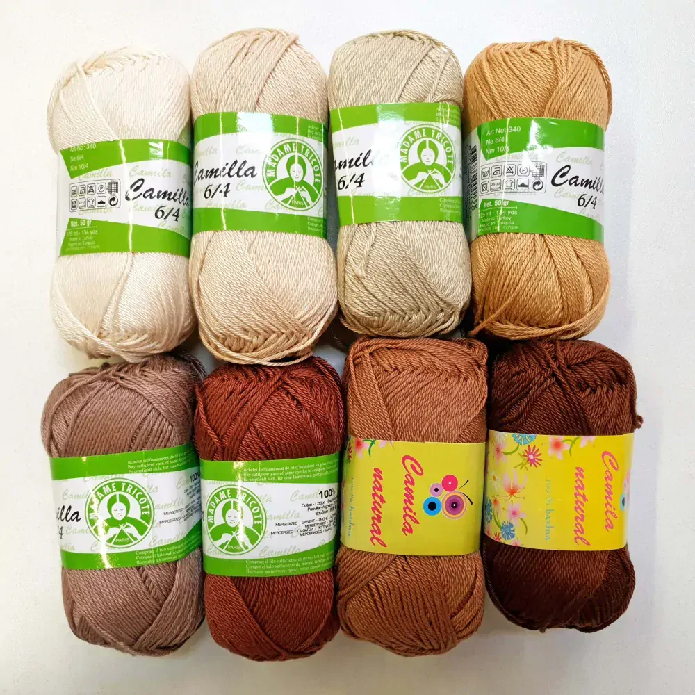 Červená bavlnená vlna Camila (natural) 19