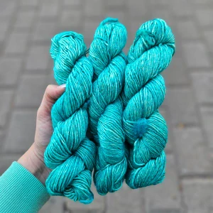 Silky Merino - 413 Ankara Green - mentolovo zelenkavá vlna s hodvábom a merinom
