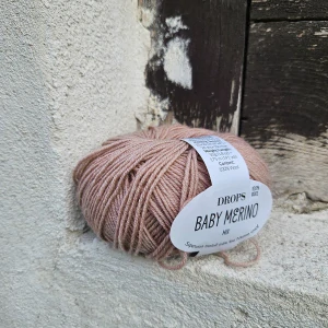 49 Baby Merino - Svetlo vintage terracota 100% merino vlna so superwash úpravou