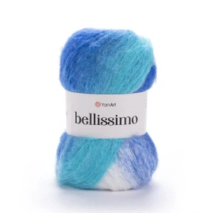 Bellissimo 1403 - modro tyrkys chlpatá mäkká vlna