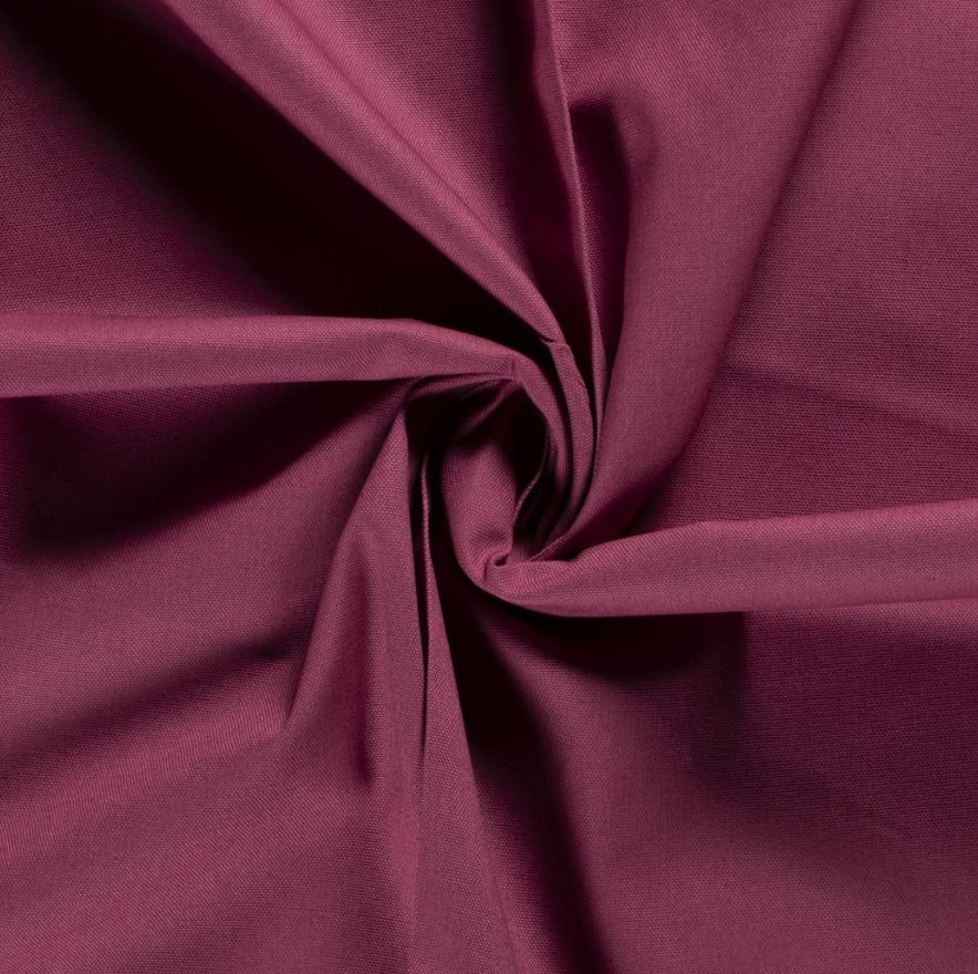C4 - Tmavšia staro ružová bavlnená látka s plátnovou väzbou 50cm x 140cm
