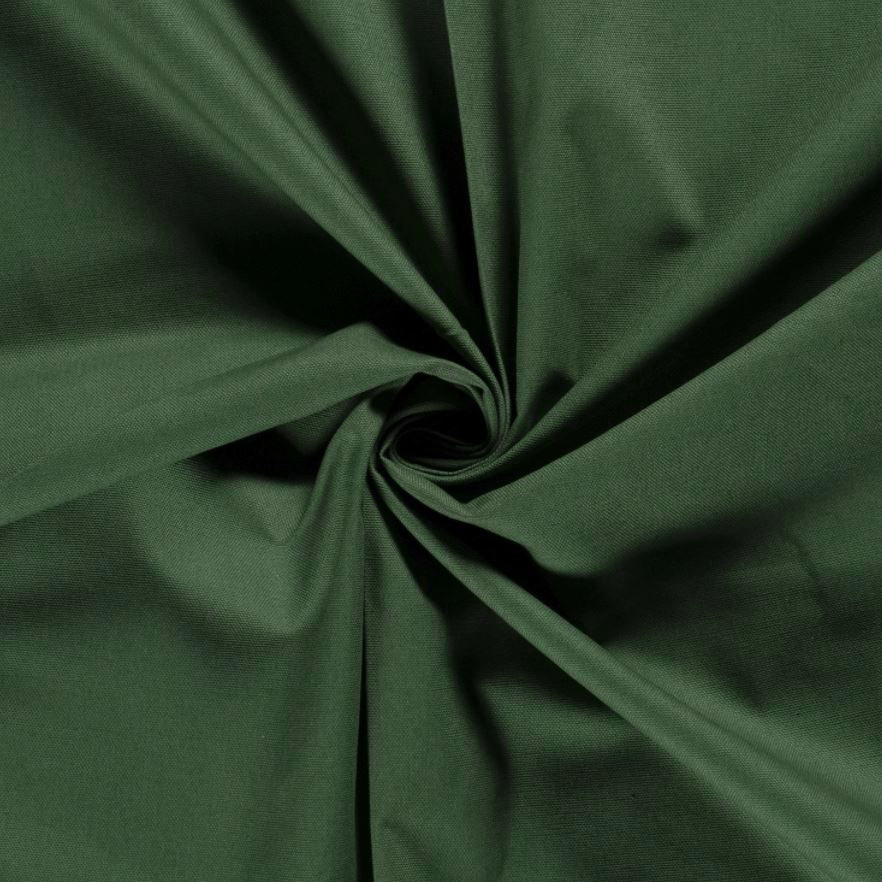 C8 - Tmavo zelená bavlnená látka s plátnovou väzbou 50cm x 140cm