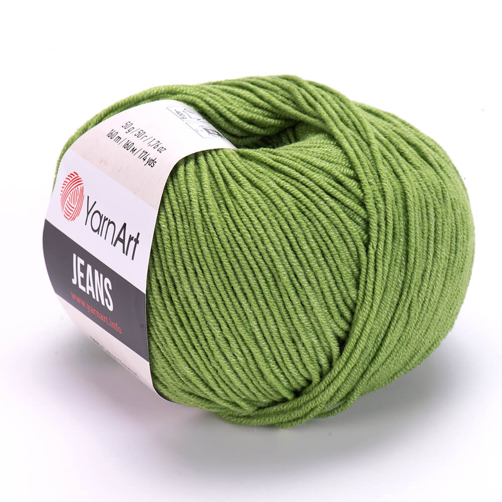 Stredne zelená letná priadza Jeans 69