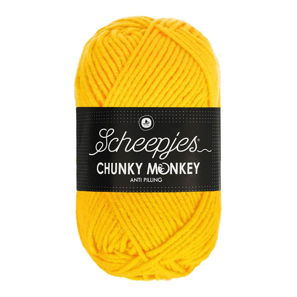 Kanáriková žltá 2004 "Canary" hrubšia detská vlna Chunky Monkey antipilling úprava