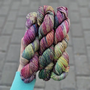 Silky Merino - 866 Arco Iris - jesenná do zelenkava vlna s hodvábom a merinom