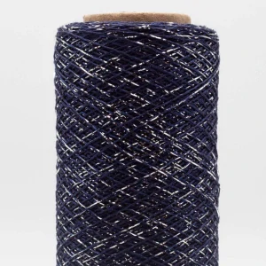 192 Stellaris - tmavo modré "Navy Silver" lesklé pripletacie vlákno