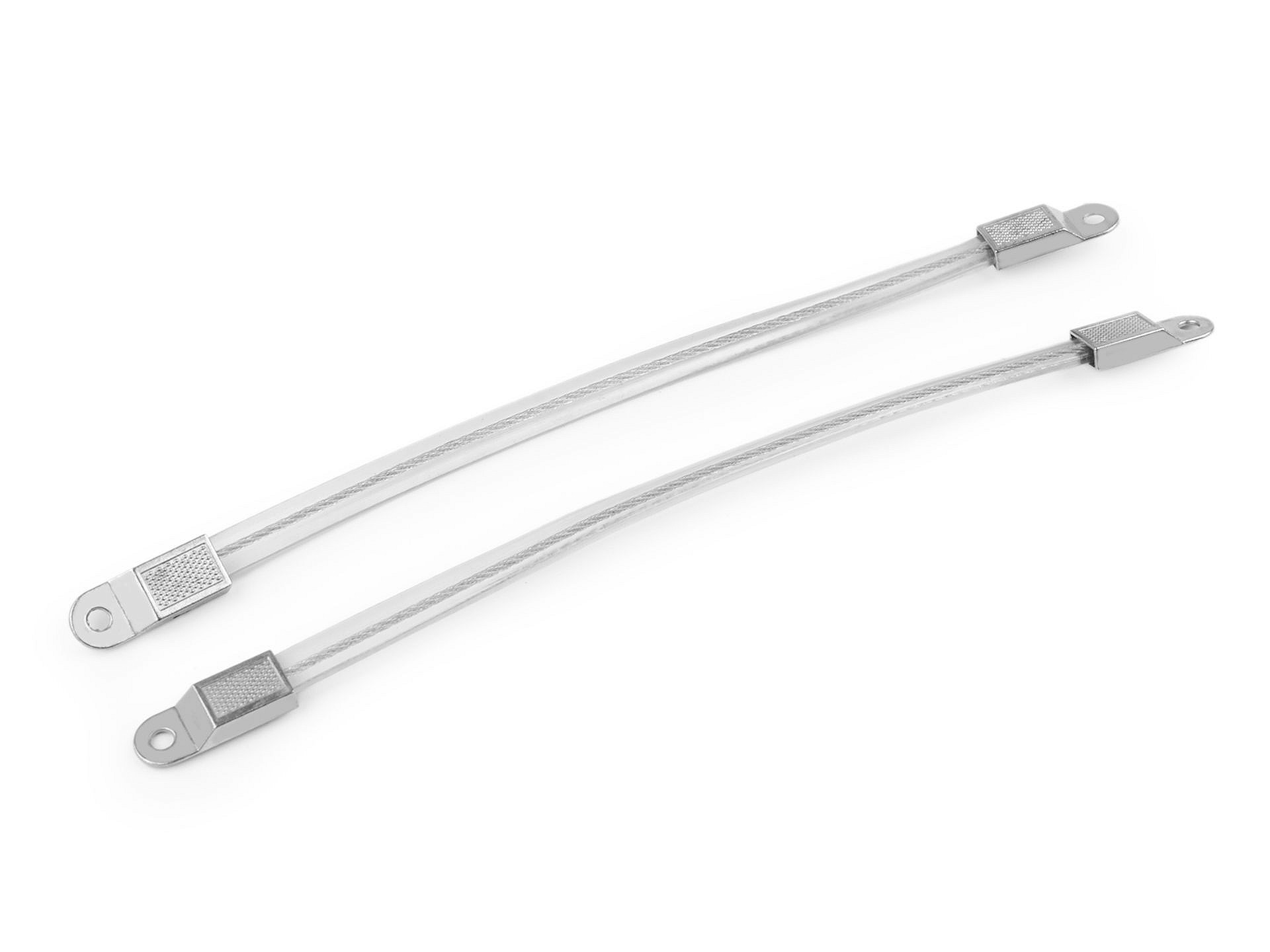 25cm ucho na tašky s kovovým lankom - plochý profil /1 kus
