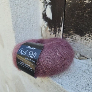 Kid Silk 31 - tmavo staro ružová tenká vlna s kid mohérom a hodvábom