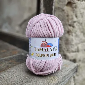 Dolphin Baby 80349 - Vintage pastel ružovo fialová detská vlna 