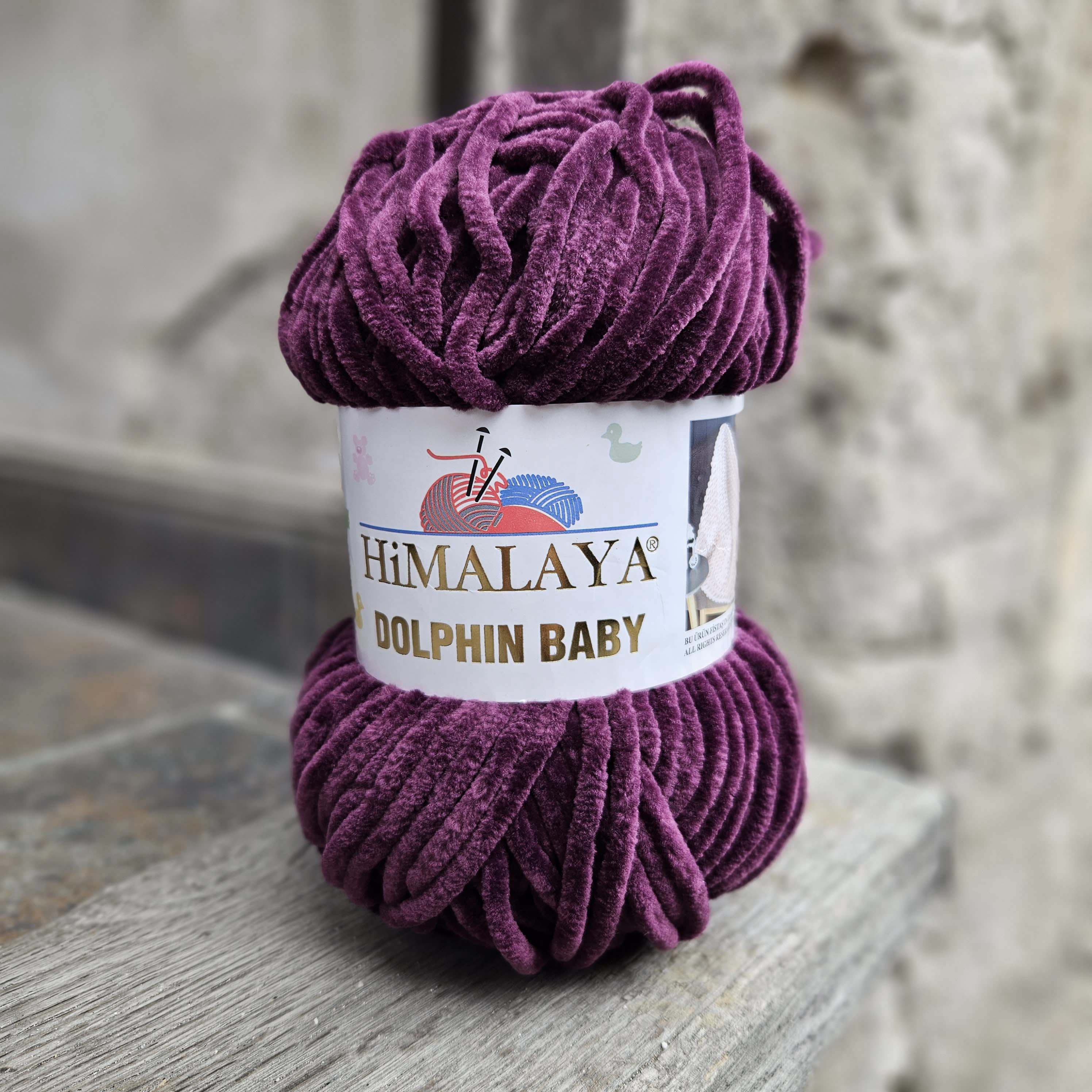 Dolphin Baby 80339 - Baklažánovo fialová detská vlna 