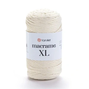 Macrame XL 137 - smotanová hrubšia špagátová priadza