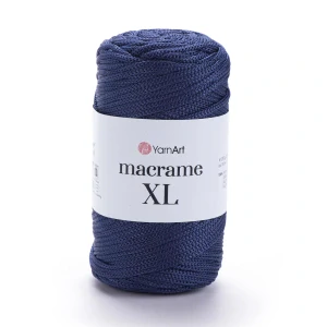 Macrame XL 162 - tmavo modrá hrubšia špagátová priadza