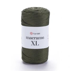 Macrame XL 164 - olivová zelená hrubšia špagátová priadza