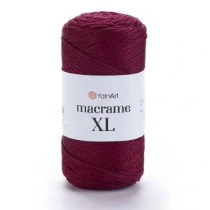 Macrame XL 145 - vínová hrubšia špagátová priadza