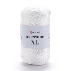 Macrame XL 154 - biela hrubšia špagátová priadza