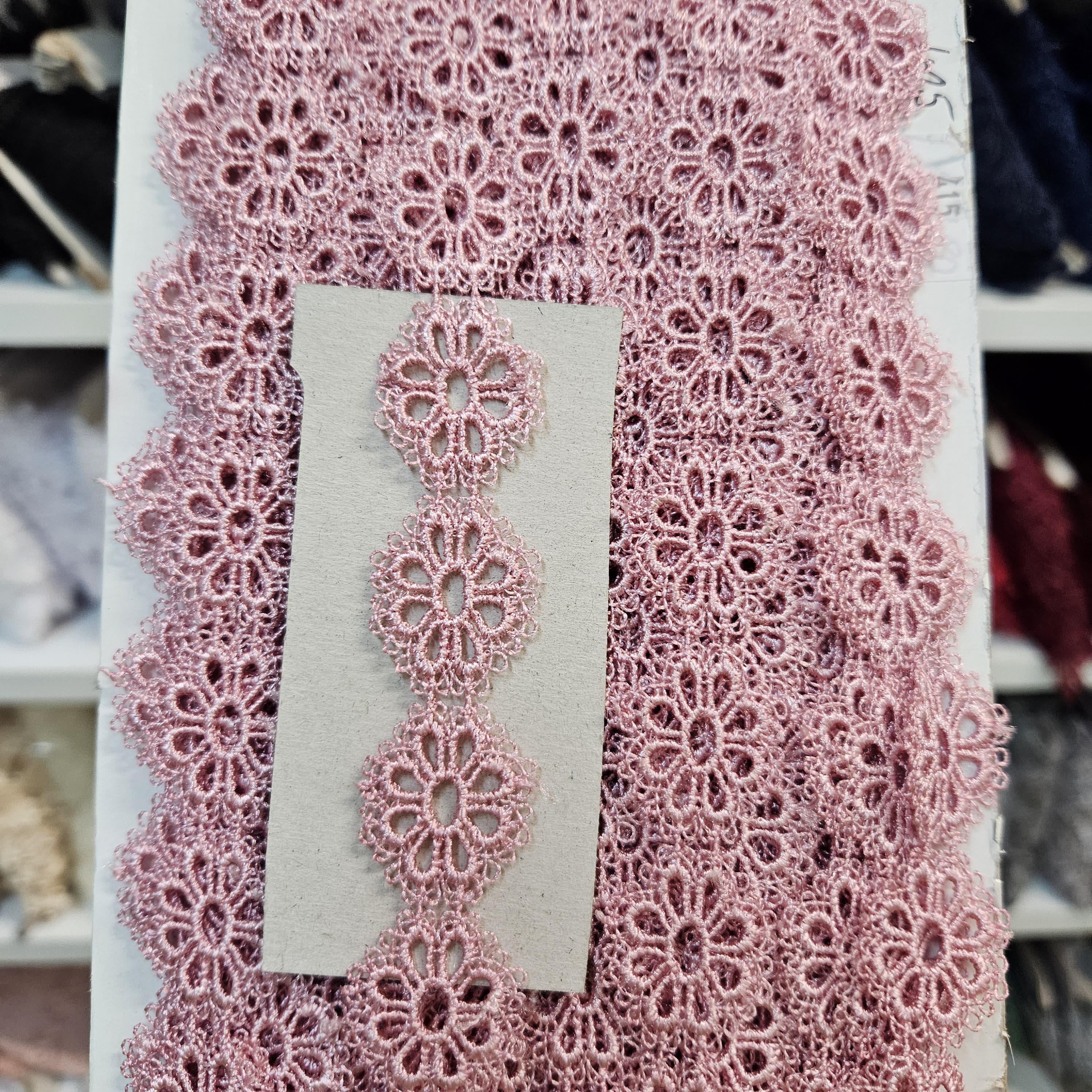 Staroružová krajka šírka cca 2cm x 1m