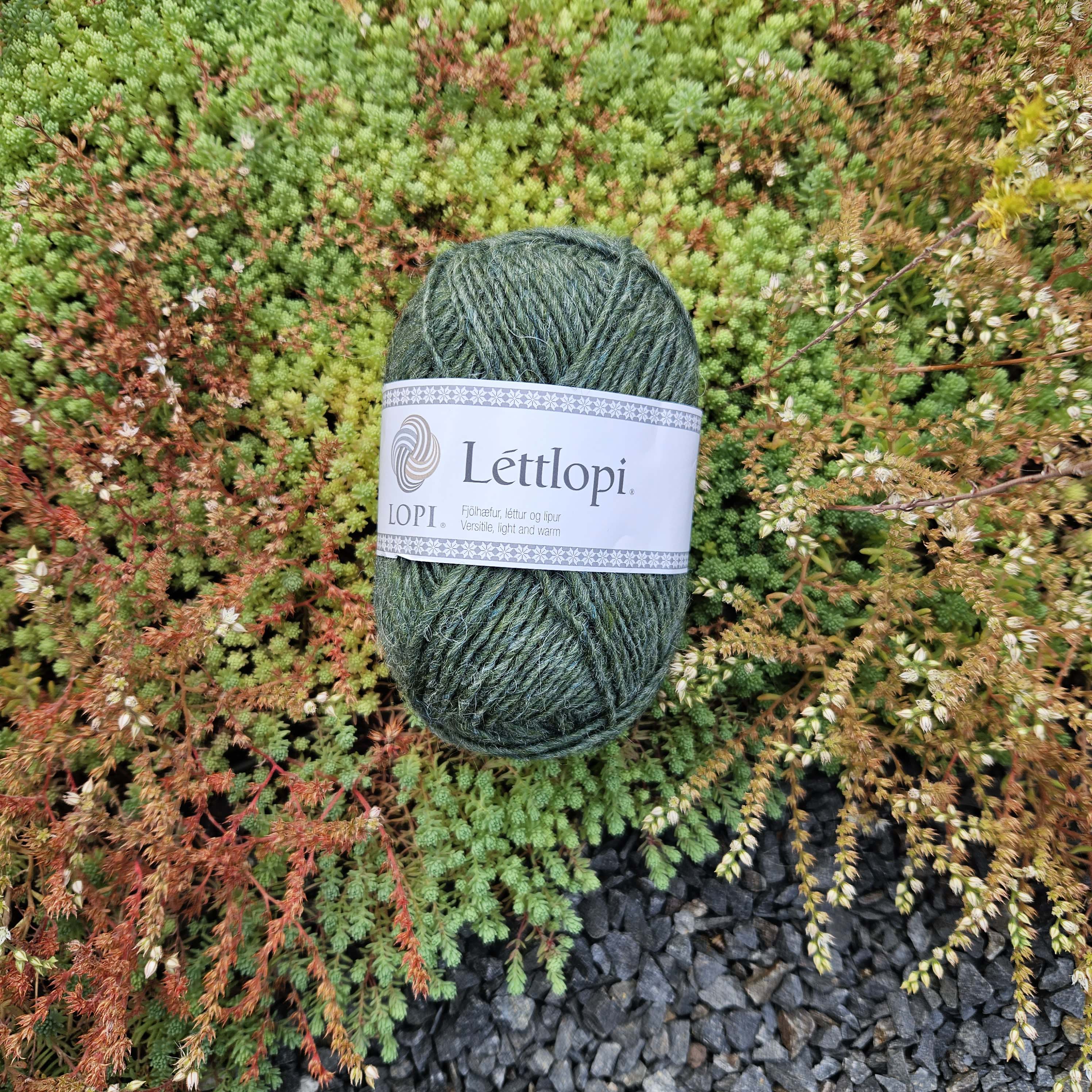 Léttlopi 1706 - Lime Grass - stredne zelená 100% islandská vlna