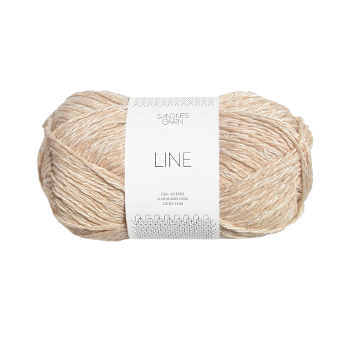 Line 3011 - bežová priadza s ľanom, bavlnou a viskózou
