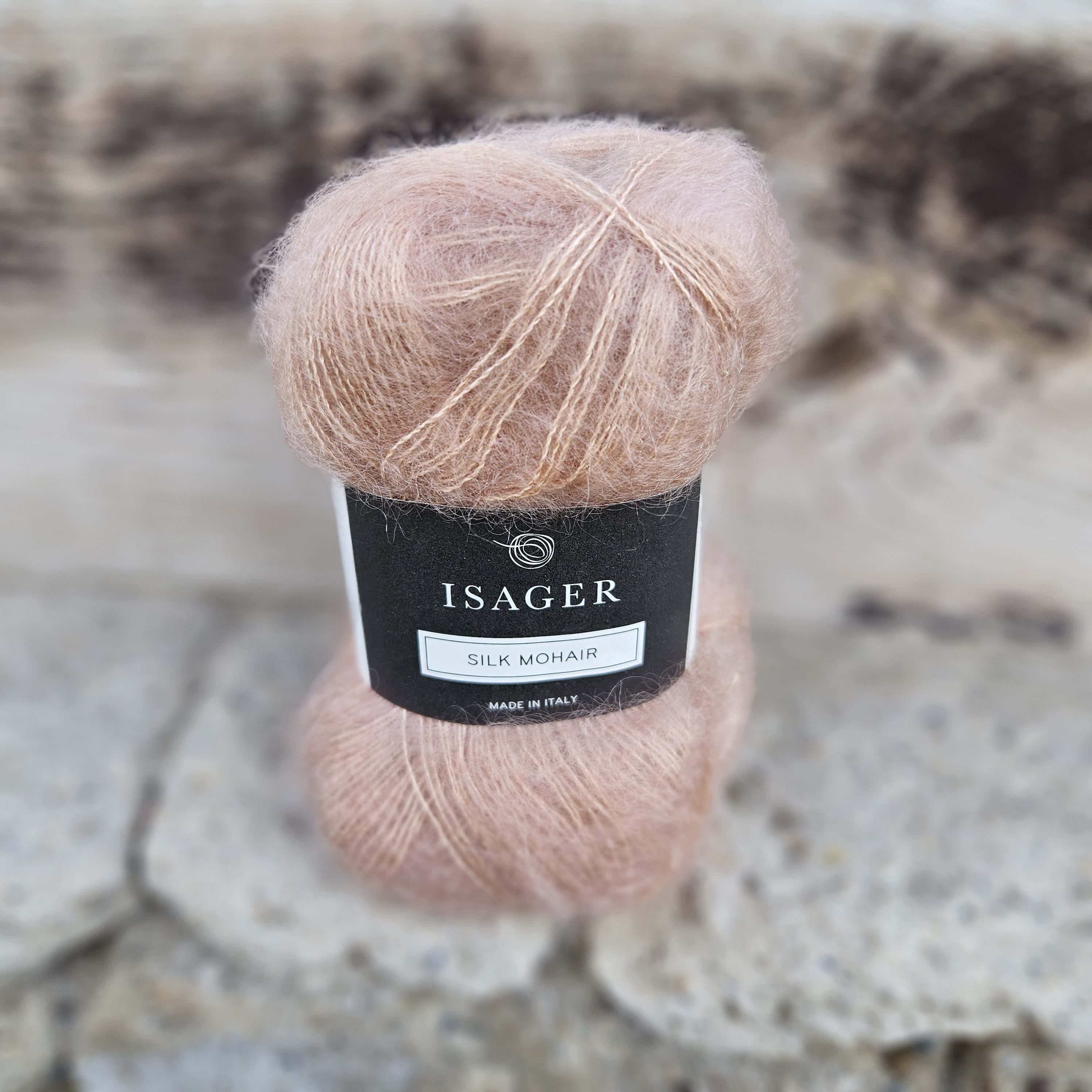 Silk Mohair 62 - telovo púdrová tenká vlna z kid mohéru a hodvábu